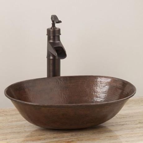 Stafford Vessel Faucet Weathered Copper