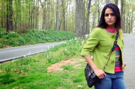 Michael Kors Jacket, Ted Baker Top, Jeans Zara, Boots Gap, Bag Coach, Tanvii.com