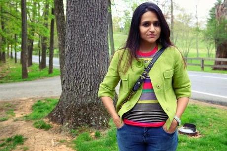 Michael Kors Jacket, Ted Baker Top, Jeans Zara, Boots Gap, Bag Coach, Tanvii.com