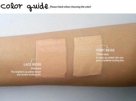 3CE Liquid Foundation colours