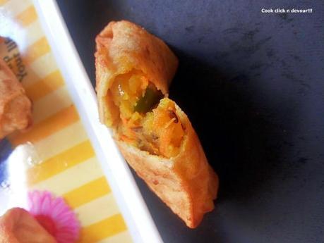 Instant spring rolls recipe | papad rolls  | how to make instant spring rolls