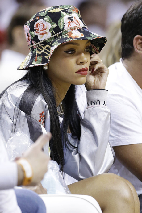 Rihanna Spotted At Miami Heat Game