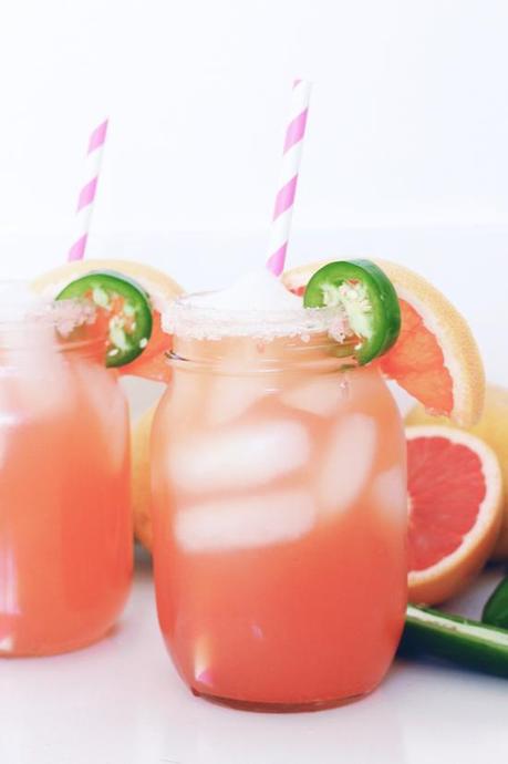 Grapefruit Jalapeno Margaritas