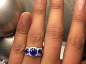 Jewel Week Stunning Sapphire 3-Stone Ring