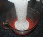 adding the sugar