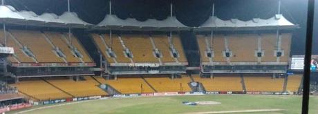 empty stands of Chepauk ........ no IPL this year at Chennai !!!