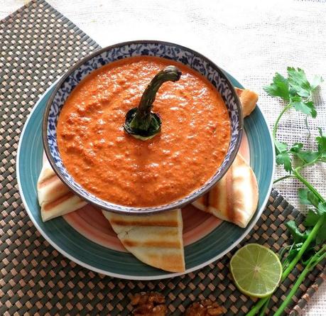 Muhammara / Roasted Bell Pepper and Walnut Dip