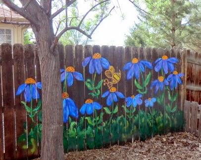 More Flowers on Fencing