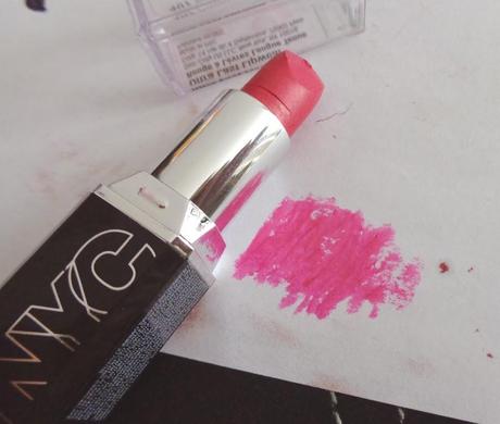 Spring Colors:  NYC Ultra Last Lipstick in shade Smooch 407