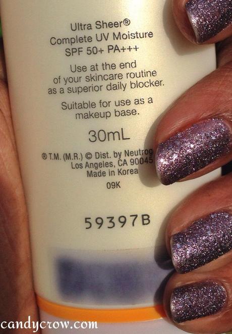 Neutrogena Ultra Sheer Complete UV Moisture SPF 50 Review