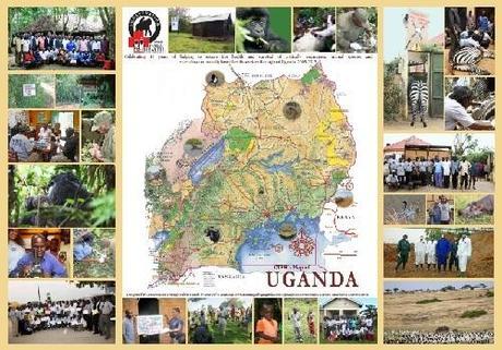 Conservation Through Public Health's 10th Anniversary Photo Map of Uganda