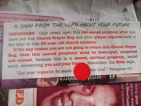 Christian Snail Mail Spam--Best Mail EVER