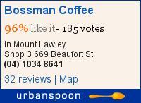 Bossman Coffee on Urbanspoon