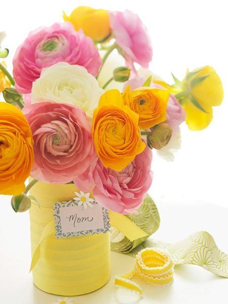 Brightly Colored Ranunculus Mothers Day