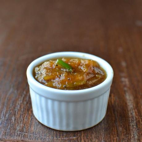 Mango Pachadi (South Indian style Sweet Mango Chutney)