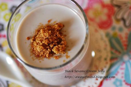 Black Sesame Cream Jelly （revisit） 黑芝麻冻