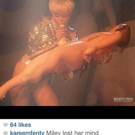 Pray For Miley Cyrus Because Homegirl Is Playing With A Blow-Up Doll On Stage [NSFW]