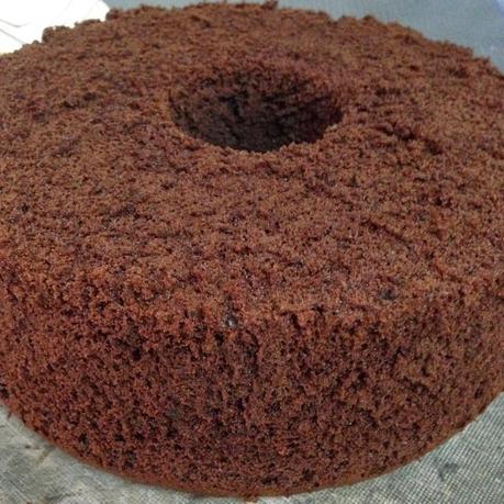 Japanese Dark Pearl Chocolate Chiffon Cake