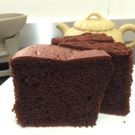 Japanese Dark Pearl Chocolate Chiffon Cake