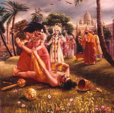 Bhima-killing-Jarasandha
