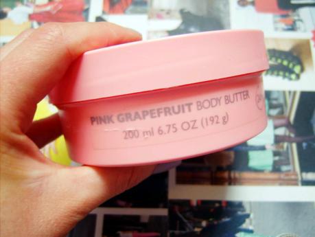 THE BODY SHOP PINK GRAPEFRUIT BODY BUTTER.