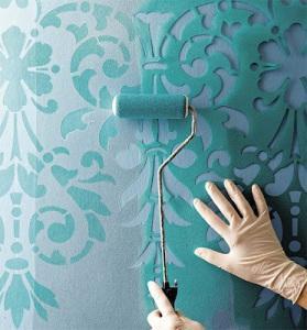 bedroom stencilling