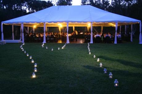 Lantern lit path