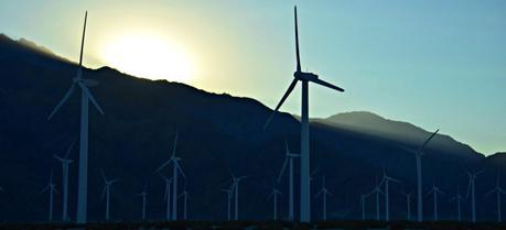 Wind turbines in Palm Springs, California