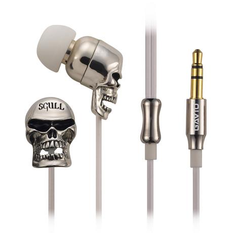 Skull In-Ear Headphones // Chromium Plated