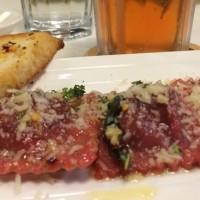 Beetroot Ravioli stuffed with Ricotta in Brown Butter and Parmesan.