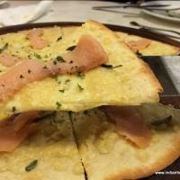Five Cheese Pizza with salmon