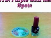 NOTD: Purple with Neon Spots