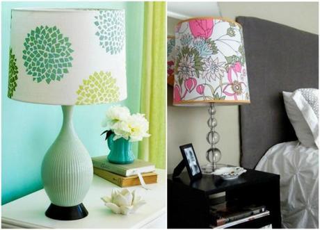 colorful lampshades @Simone Design Blog