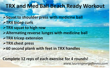 TRX & Med Ball Beach Ready Workout