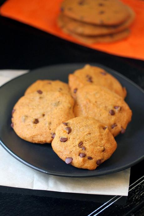 Vegan Orange Chocolate Chip Cookies