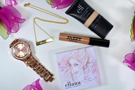 xoxo watch - id bar necklace - jazzy - ellana - elf concealer - Genzel Kisses (c)