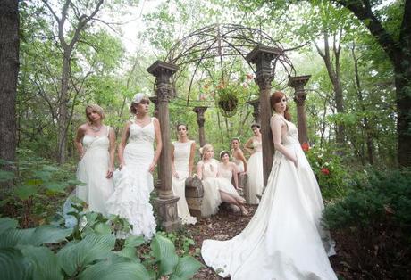 Bride in natural setting
