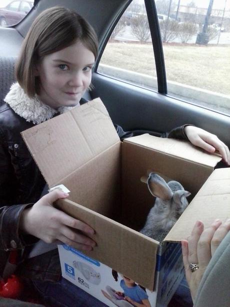 She never stopped grinning the whole way home, after we picked him up.