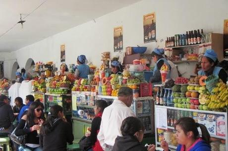 We had fruit shakes at the Sucre Market every day.  Love it!