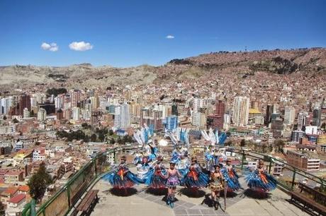 A performance at the scenic overlook in La Paz