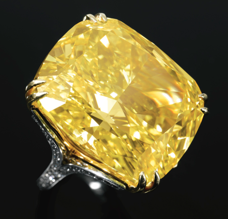 100.09-carat Graff Vivid Yellow diamond • Sotheby's