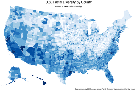 Minority Population Distribution In The United States