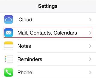 Add a secondary account in iOS 7