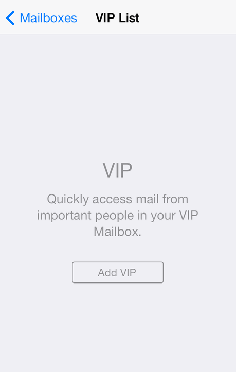 Make a VIP list in iOS 7