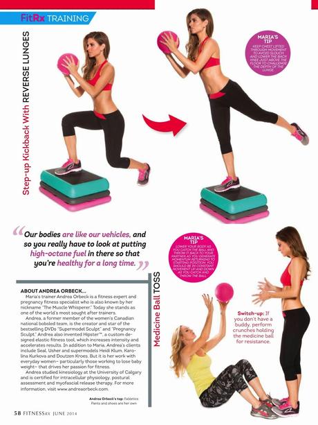 Maria Menounos For FitnessRX magazine, June 2014