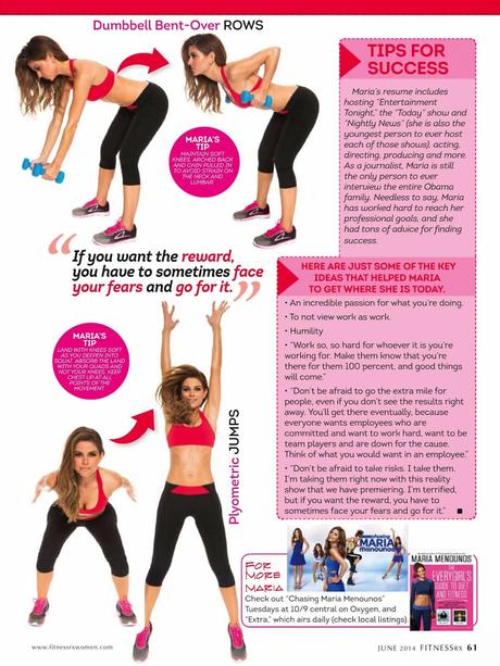 Maria Menounos For FitnessRX magazine, June 2014