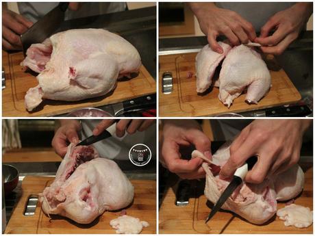 Skinning the chicken