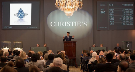 Christie's Auction of the Winston Blue Diamond