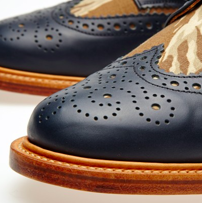 The Smirk Of A Handsome Brogue:  Mark McNairy Leather Sole Two-Tone Camo Brogue