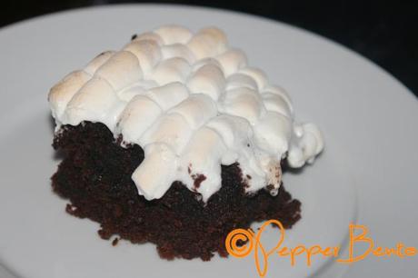 Eggless Chocolate Marshmellow Cake CU